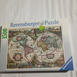 Ravensburger  Historic World Map 1636 1500 Piece Jigsaw Puzzle NEW Sealed